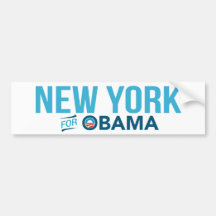 New York For Barack Obama Biden Bumper Sticker