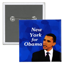 New York For Obama Buttons