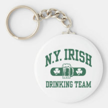 New York Irish Drinking Team Keychains