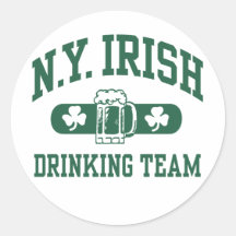 New York Irish Drinking Team Stickers