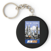 New York Irish International Airlines Key Chain