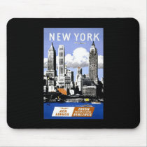 New York Irish International Airlines Mouse Pads