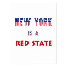 New York is a Red State Post Cards