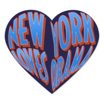 New York love heart NY loves Obama 2012