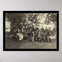New York Militia Military Band, Arlington, VA 1861 Posters