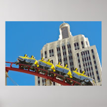 New York New York Roller Coaster Print
