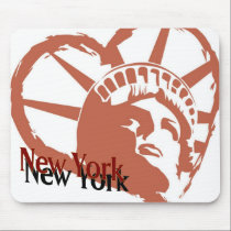 New York, New York Statue of Liberty Mousepad mousepads
