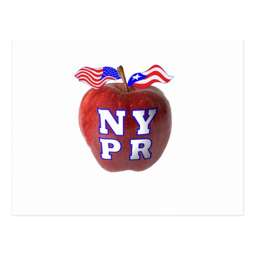 New York Puerto Rico symbols merged Post Cards