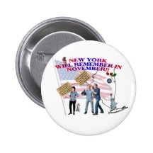 New York - Return Congress to the People! Pinback Buttons