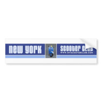 New York Scooter Club Bumper Sticker