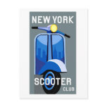 New York Scooter Club Postcard