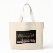 New York Skyline at Night Empire State Bags