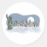 New York Skyline by Moonlight Stickers