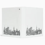 New York skyline file binder