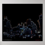 New York Skyline No 2 Posters