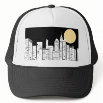 New York Skyline Silhouette Hats