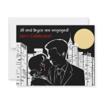 New York Skyline Silhouette Personalized Invite
