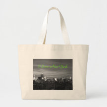 New York Skyline Tote Bags