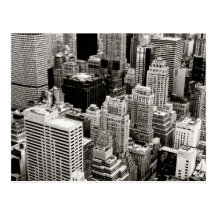 New York Skyscrapers From Above Post Card