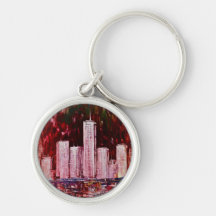 New York Skyscrapers Keychain/Keyring
