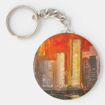 New York Skyscrapers Keychain/Keyring
