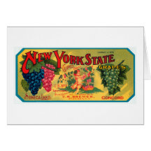 New York State Grapes Greeting Card