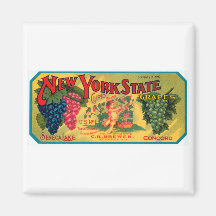 New York State Grapes Magnet