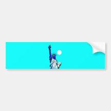 New York Statue of Liberty Pop Art Bumper Stickers
