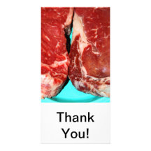 New York Steak Raw Photo Cards