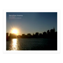 New York Sunset Post Cards