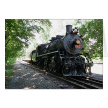 New York Susquehanna and Western Steam Locomotive Greeting Cards