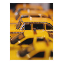 New York Toy Taxis Postcard
