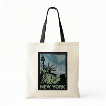 new york united states usa vintage retro travel canvas bags