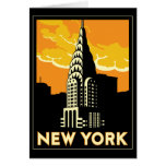 new york united states usa vintage retro travel cards