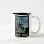 new york united states usa vintage retro travel mug