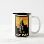 new york united states usa vintage retro travel mug