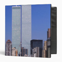 New York, USA. Twin towers of the famous World 3 Ring Binders