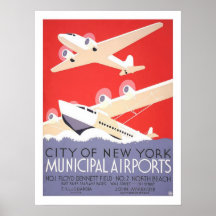 New York Vintage Travel Poster