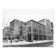 New York Winter - City in the Snow Art Photo