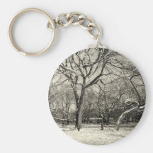 New York Winter - East Village Snow Key Chains