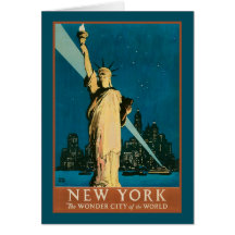 New York Wonder City of the World Greeting Card
