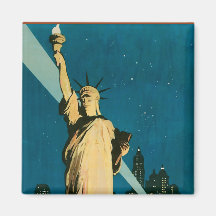 New York Wonder City of the World Refrigerator Magnets