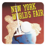 New York World's Fair (Globe) Square Stickers