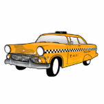 New York Yellow Cab Keychain Photo Cutout