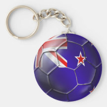 New Zealand All whites kiwi flag Ball Keychains