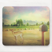 New Zealand bambi dear Mouse Mats