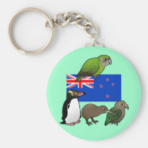 New Zealand Birdorables Keychain