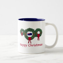 New Zealand Christmas 2 Coffee Mugs