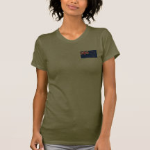 New Zealand Flag and Map T-Shirt