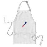 New Zealand Flag Map full size Aprons